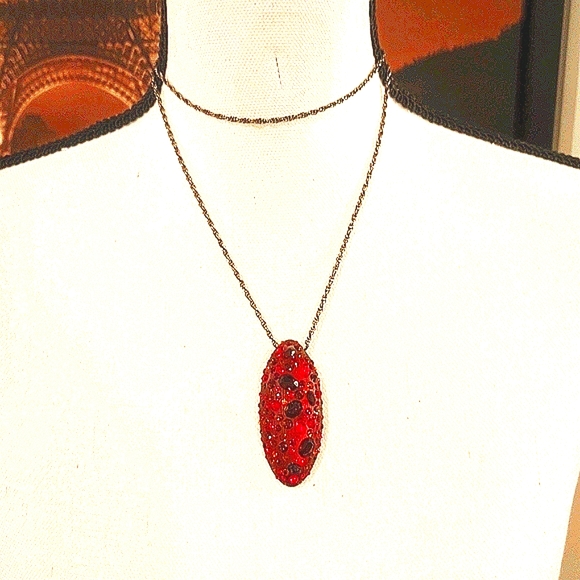 Alexis Bittar Large Pendant Necklace. 28" - Picture 6 of 7